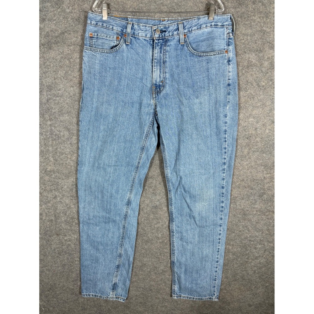 Levi's 505 Regular Fit Light Wash Denim Jeans Mens W36 L34